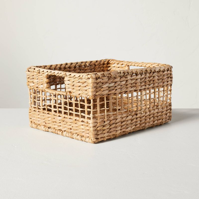 Natural Woven Storage Basket - Hearth & Hand™ with Magnolia, 1 of 6