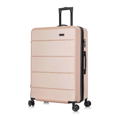 Inusa Elysian Lightweight Hardside Large Checked Spinner Suitcase ...
