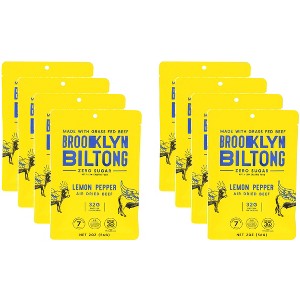 Brooklyn Biltong Jerky Lemon Pepper - Case of 8 - 2oz - 1 of 2