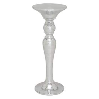 Resin Pedestal Accent Table Silver - Olivia & May