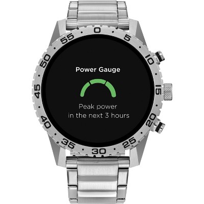 Citizen 45mm Silver Stainless Steel Digital Smartwatch with GPS and Alexa