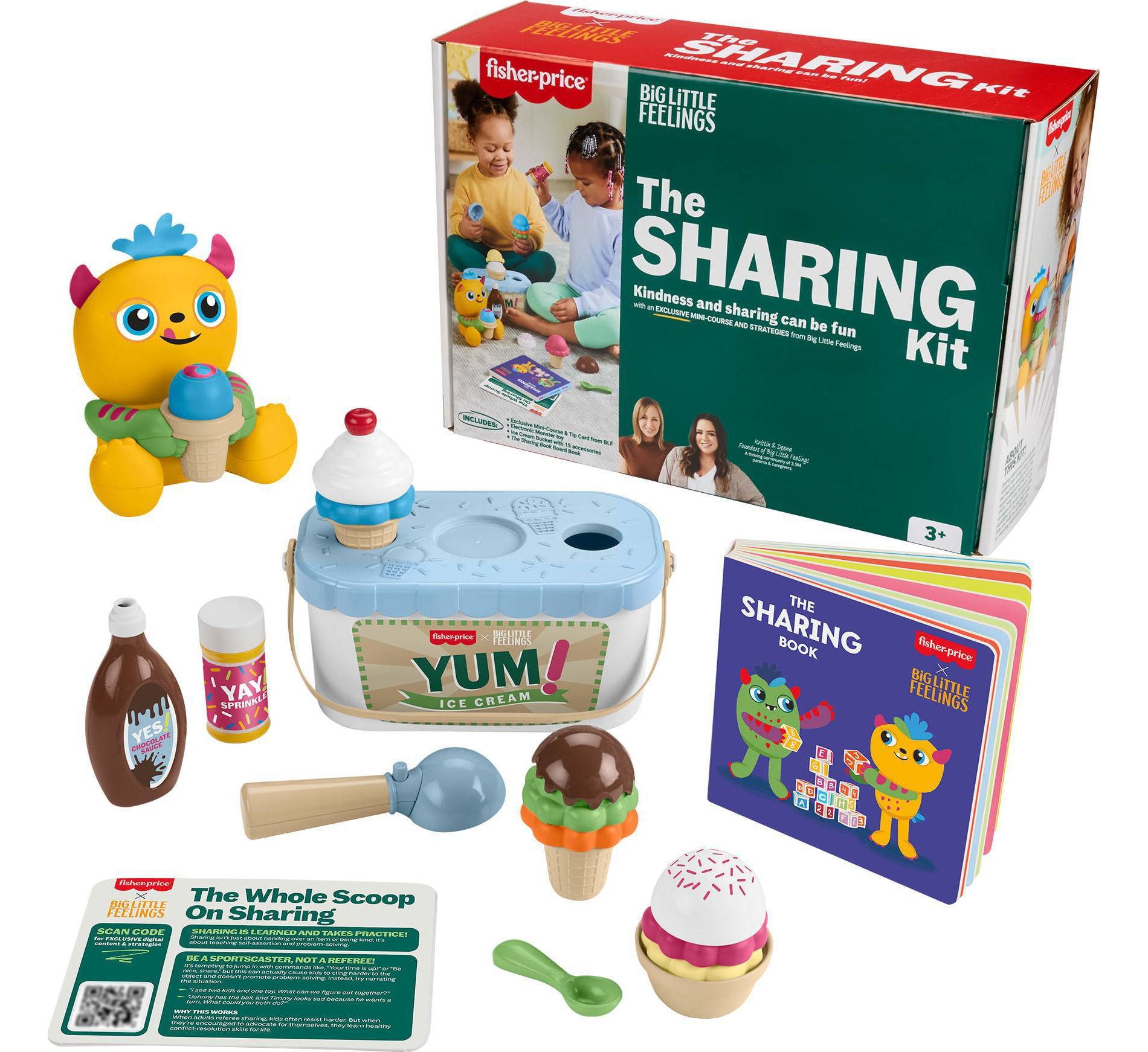 Fisher-Price Big Little Feelings Sharing Kit: Set of Toys & Tips for Toddlers & Kids