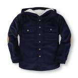 Hope & Henry Boys' Hooded Button Down Shirt Jacket, Infant