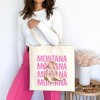 City Creek Prints Coquette Montana Cowgirl Boots Canvas Tote Bag - 15x16 - Natural - 2 of 2