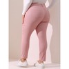 Agnes Orinda Women's Plus Size Mid Rise Stretch Washed Skinny Denim Jeans - 4 of 4