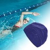 Unique Bargains PU Pleated style Swimming Cap 1 Pc - 2 of 4