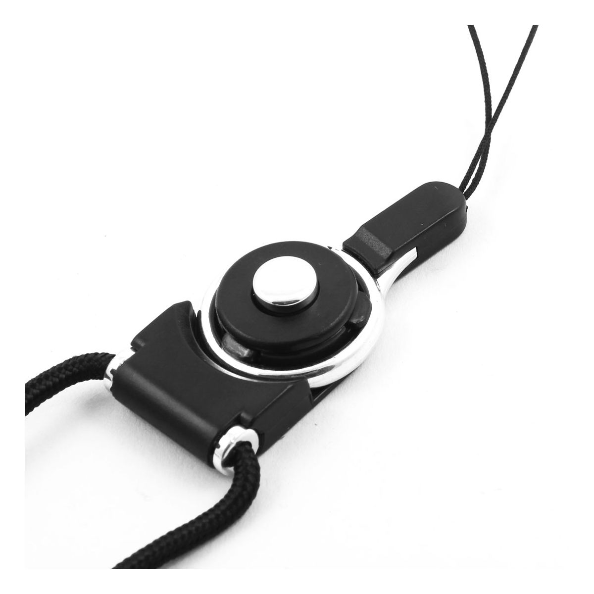 Unique Bargains Cell Phone Camera Mp3 Mp4 Detachable Neck Lanyard Band Strap Rope String Black - thumbnail 2
