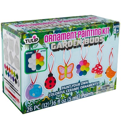 Tulip Color Paint Your Own Garden Ornaments Ceramic Painting Craft Kit for  Kids Rainbow Colors