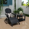 WestinTrends Tuscany HIPS¬¨‚Ä†Outdoor¬¨‚Ä†Patio¬¨‚Ä†Folding¬¨‚Ä†Adirondack¬¨‚Ä†Chair with Ottoman and Side Table (3-Piece) - 2 of 4