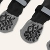 Unique Bargains Pet Socks for Dogs with Reflective Adjustable Tapes Black Gray 4 Pcs - 3 of 4