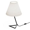 Infibrite 23" Angular Base Table Lamp: ETL Listed, Linen Shade, Rocker Switch - image 2 of 4