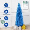 Racxily 6 Feet Unlit Artificial Christmas Halloween Pencil Tree with Metal Stand - 3 of 4