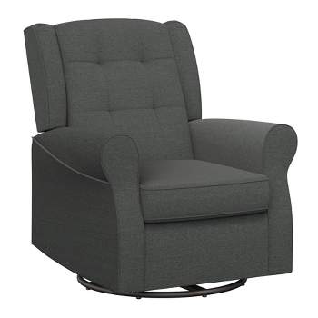 Baby Relax Eden Nursery Tufted Wingback Gliding Chair