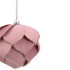 Northlight 5" Pink Flower Glitter Petal Shatterproof Ball Christmas Ornament - 2 of 4