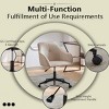 Velvet Upholstered,Adjustable Swivel Modern Office Desk Chair With Wheels For Living Room,Bedroom,Office,Vanity Chairs-Cuddlewood - 3 of 4