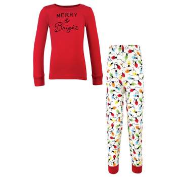Touched by Nature Baby, Toddler and Kids Unisex Holiday Pajamas, Kids Merry and Bright