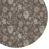 Chocolate Beige And Taupe Floral Washable Indoor Outdoor Area Rug - 4 of 4