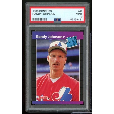 Randy Johnson Rookie Card 1989 Donruss #42 PSA 9