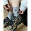 Anna-Kaci Women's 3-Pack Crew Socks with Allover Paw Print Pattern Soft Stretch Casual Sock Set - 2 of 4
