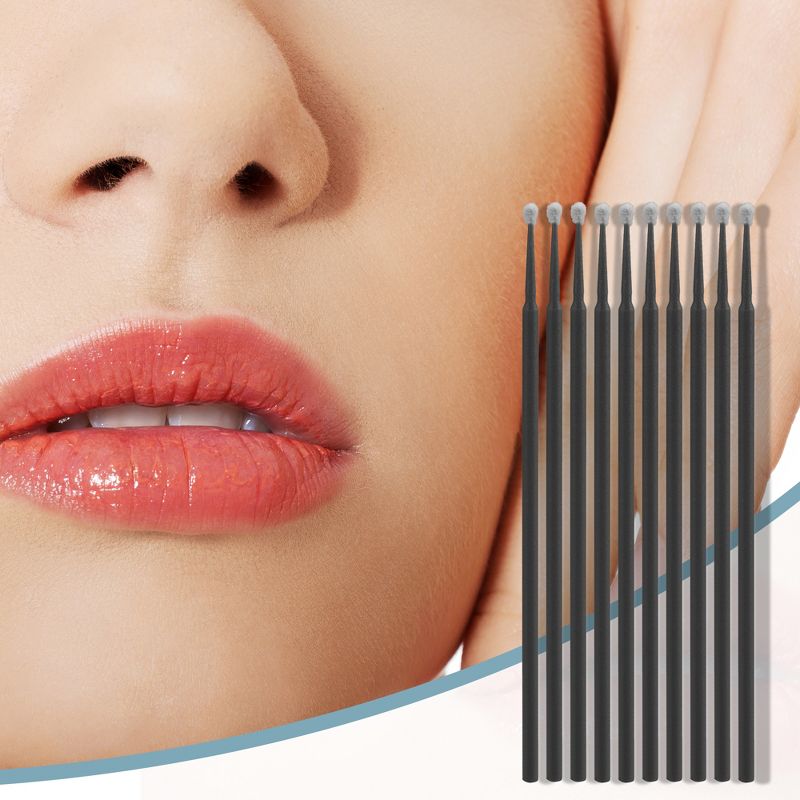Unique Bargains Not Reusable Micro Applicator Brush for Eyelash Extension Lips Mascara Brushes Tool Set 100 Pcs, 2 of 6