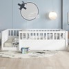 ALEXOUN Floor Bed with Fence & Door - Kids Bed Montessori Frame - Easy Assembly, No Spring Box Needed - for Playroom Bedroom - 4 of 4