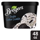 Breyers Double Cookie Crumble Frozen Dairy Dessert With Chocolate Cookie Swirl - 48oz