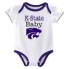 NCAA Kansas State Wildcats Infant Girls' 3pk Bodysuit - 2 of 4