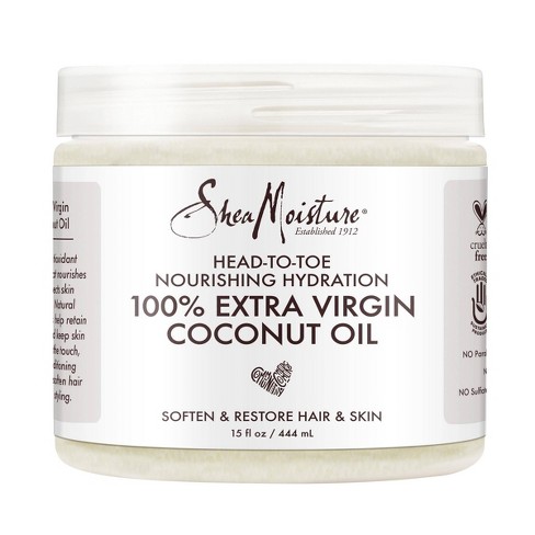 Shea Moisture Coconut Oil, 100% Extra Virgin - 15 fl oz