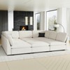 Belffin 9-Seater Sleeper Sectional - Convertible Cloud Couch with Plush Chenille & All-Module Storage - 3 of 4