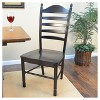 Carolina Living Josefine Dining Chair Antique Black and Table: Ladder-Back, Wood Frame, Armless Design - image 2 of 3