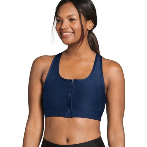 Jockey Sport® Zip-Front High-Impact Sports Bra