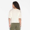 Women's Raven Boxy Cropped Short Sleeve Graphic T-Shirt - Off-White - 3 of 3