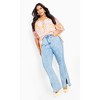 Women's Plus Size Adelina Print Top - sunset haze | CITY CHIC - 4 of 4