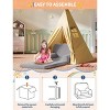 Kids Couch, 2-in-1 Convertible Teddy Fleece Fabric Toddler Sofa Chair, Soft Fold Out Couch Lounger for Kids, Comfy Children's Sofa Bed - 4 of 4