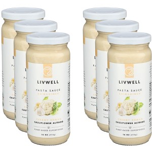 Livwell Foods Sauce Pasta Alfredo Roman Cauliflower - Case of 6 - 16 OZ - 1 of 4