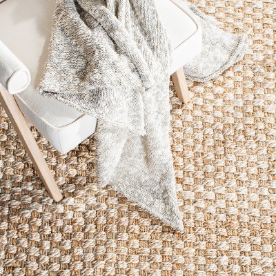 Ivory Elegance 36'' Wool Flat Woven Non-slip Area Rug
