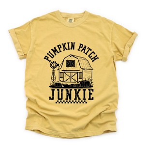Simply Sage Market Pumpkin Patch Junkie Barn Garment Dyed Tee - 1 of 4