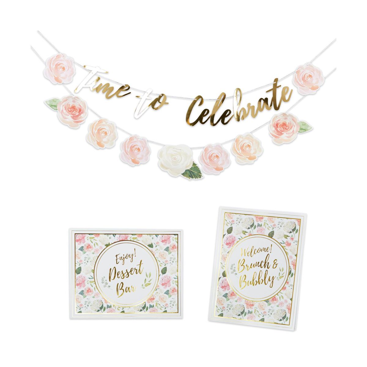 Kate Aspen Floral Brunch Party Kit | 28488BR