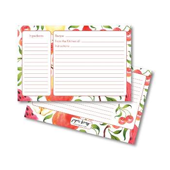 Tuyere Recipe cards 4x6 Inches Double Sided（50 Count),Premium