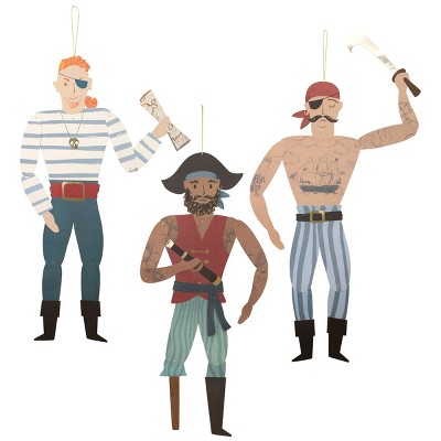 Meri Meri Giant Pirate Decorations (Pack of 3)