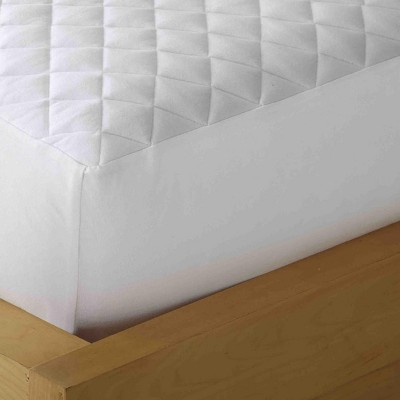 Twin White Micro Flannel Heated Mattress Pad
