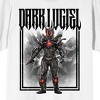 Ultraman Dark Lugiel, Name text, Black Border on White Short Sleeve Adult T-Shirt - 2 of 4