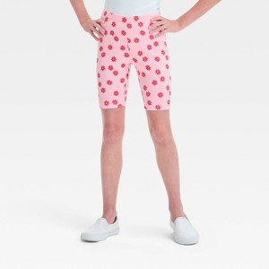 Girls' Ribbed Bike Shorts - Cat & Jack™ - 1 of 3