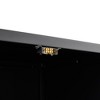 INFURNIC Decorative Storage Cabinet Mobile Copier Stand with Adjustable Interior for Office Use, Black, 25"*22.6"*6.7" - 4 of 4