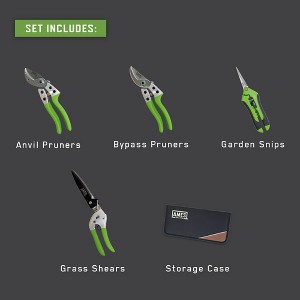 7.09 in. Pruning Shears Kit with Case (4-Piece) - Ames - 1 of 1