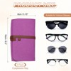 Unique Bargains Felt Soft Portable Storage Scratch-Resistant Eyeglasses Bag 3 Pcs - 2 of 4