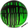 AND1 Rubber Basketball & Pump (Drip Collection) - Official Size 7 (29.5”) Streetball, Made for Indoor Outdoor Games, Green Drip - 2 of 4