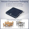 Costway Outdoor Chair Cushion Set of 2/4/6 Waterproof Fade-Resistant Olefin Seat Cushions Brown/Navy/Gray/Black - 3 of 4