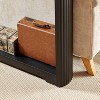 MOEPISY Narrow Wooden Console Sofa Table Black - 3 of 4