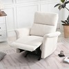 Set of 2 Manual Recliner Chairs for Adults with Fabric, Rocker Recliner Chair Set for Living Room, Recliner Sofa Chairs for Small Spaces-Koiai - 2 of 4